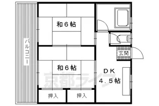マンション熊野【403号室】の間取り