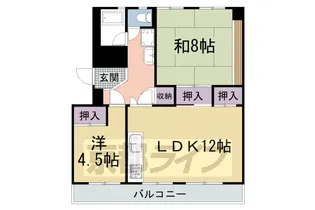 東大路高野第3住宅25棟【201号室】の間取り