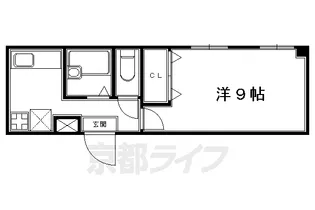 洛北松柏【1階】の間取り