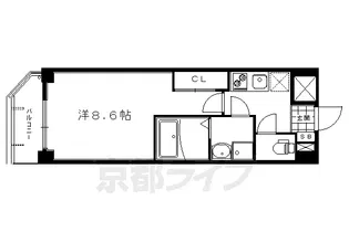 インベスト京都修学院【210号室】の間取り
