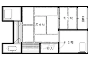 銀鶴ハウス【C号室】の間取り