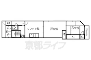 アズビル【2F号室】の間取り