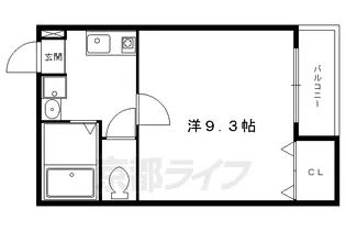 WINGS【402号室】の間取り