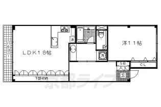 明治館 北大路【302号室】の間取り