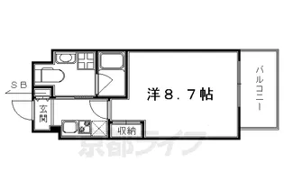 レジディア洛北【311号室】の間取り