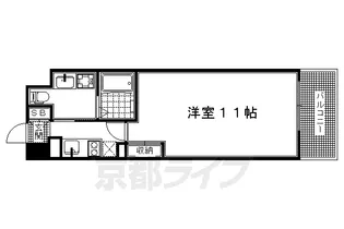 「レジディア洛北」【215号室】の間取り
