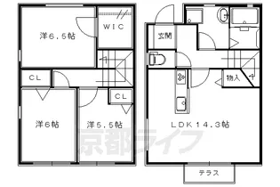 フォーシーズンズ宝ヶ池【101号室】の間取り