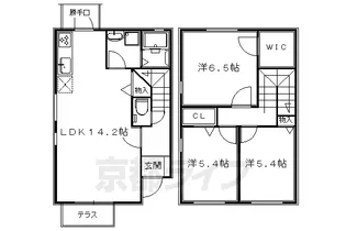 フォーシーズンズ宝ヶ池【106号室】の間取り