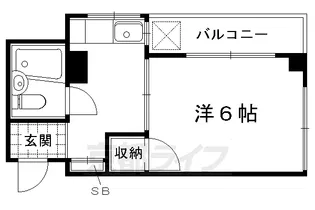 北白川L1ビル【302号室】の間取り