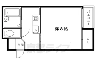京都アパートメント4【1階】の間取り