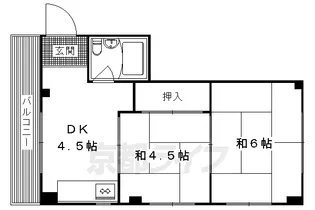 コーワハイツ【202号室】の間取り