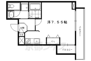 シェーンブルン【207号室】の間取り