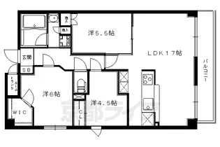 Grand E’terna 京大正門前【1203号室】の間取り