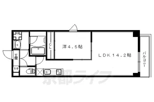 Grand E’terna 京大正門前【1406号室】の間取り