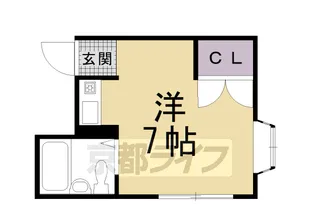 京都府京都市中京区西ノ京平町【マンション】の間取り