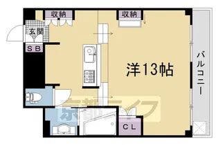 WEST VILLA OIKE【601号室】の間取り