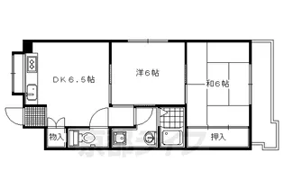 VILLA 御堂殿【801号室】の間取り