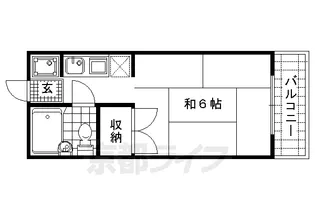 京都府京都市中京区壬生西大竹町【マンション】の間取り
