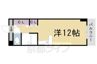 京都府京都市中京区壬生朱雀町【マンション】の間取り