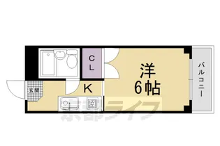 1Kの間取り画像