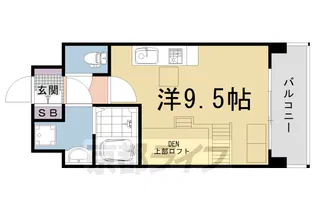 クレアドーレ京都二条【2階】の間取り