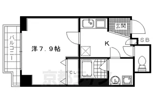 アスヴェル京都西京極【1003号室】の間取り