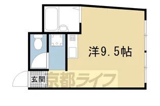 京都府京都市右京区太秦堀ケ内町【マンション】の間取り