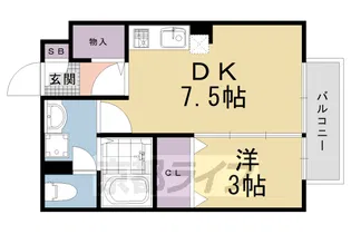 クレール双ヶ丘【2階】の間取り