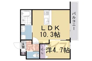 「カーサ・パレルモ」【3階】の間取り