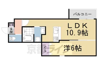 カーサ・パレルモ【3階】の間取り