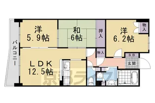 第一東久ハイツ【4階】の間取り
