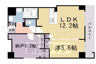 京都府京都市右京区西院月双町【アパート】の間取り