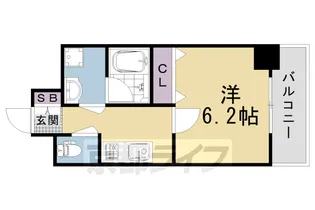 京都府京都市右京区梅津南広町【マンション】の間取り