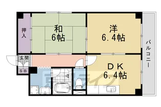ウインドベル四条大宮【3階】の間取り