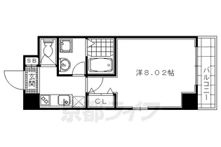 京都府京都市右京区太秦帷子ケ辻町【マンション】の間取り