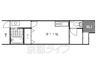 京都府京都市中京区壬生森町【アパート】の間取り