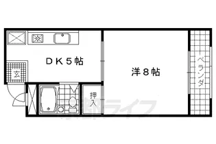 京都府京都市右京区嵯峨朝日町【マンション】の間取り