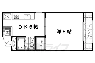 京都府京都市右京区嵯峨朝日町【マンション】の間取り