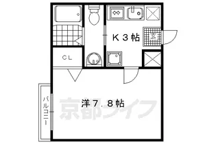 RAMS二条西【2階】の間取り
