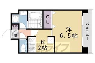 エヴァーステージ京都二条【2階】の間取り