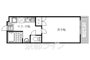 龍安寺コープ【2階】の間取り