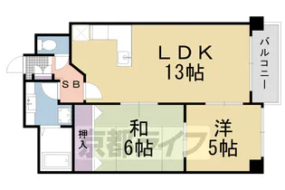 カーサグラン御池【1階】の間取り