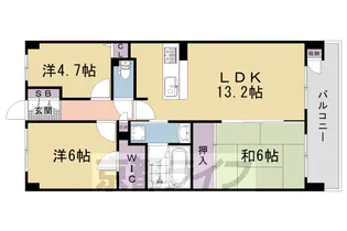 サンシティ西京極みどりの街弐番館【1117号室】の間取り