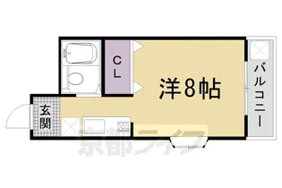 シャンブルN【307号室】の間取り