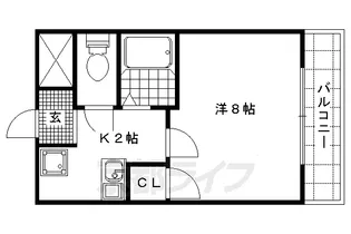 第2ハイツ早田【34号室】の間取り