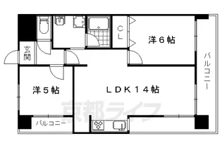 ルミエール御池【201号室】の間取り