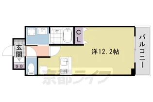 エスリード西小路御池【2階】の間取り