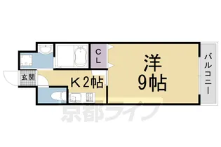 ラフィーネ西沢【203号室】の間取り