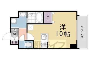 レスペランス西小路【1階】の間取り