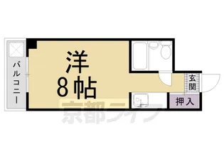 シティハイツ三条【201号室】の間取り